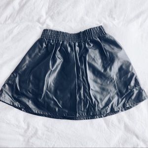 BCBGeneration Vegan Leather Circle Skirt